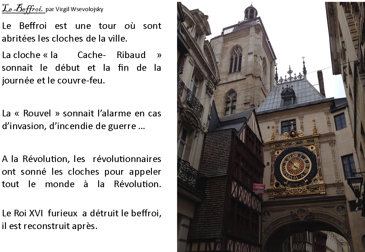 Le Beffroi de Rouen… par Virgil Wsevolojsky CM1 C