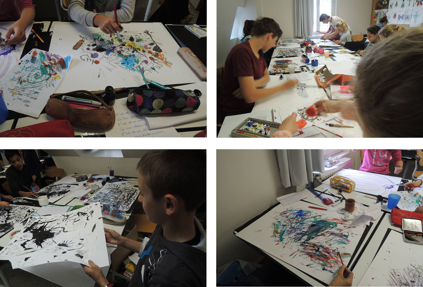 Atelier « Poésure et peintrie » avec les élèves de 5ème F