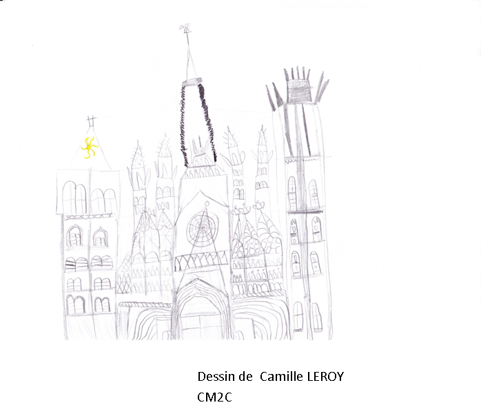 La Cathédrale de Rouen par Camille Leroy, Constance Étienne et Sixtine de Bourmont, en CM2C.