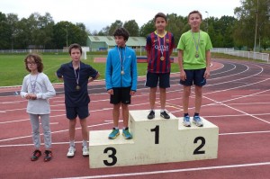 podium 5èmes garçons
