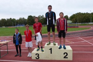 podium des 4èmes garçons