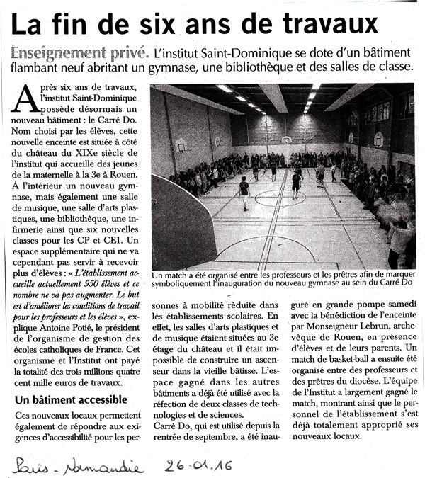 Article Paris Normandie Inauguration Carrédo
