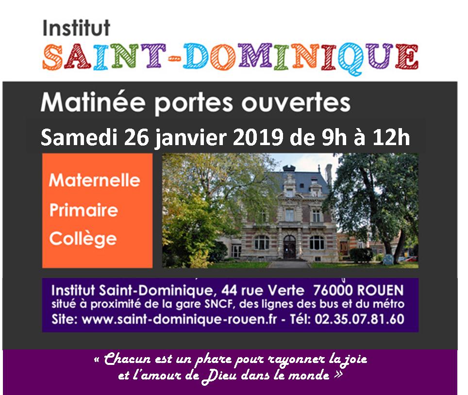 Portes Ouvertes Saint-Dominique 26 Janvier 2019